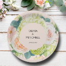 Search for blush pink wedding plates Floral