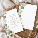 Search for botanical rustic wedding invitations Eucalyptus