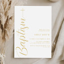 Search for white christening invitations Minimal