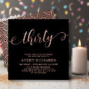 Search for chic 30th birthday invitations Elegant