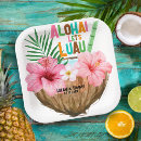Search for luau paper plates Beach