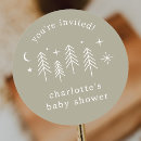 Search for rustic green stickers Baby shower