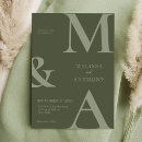 Search for moss wedding invitations Minimalist