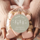Search for green baby shower thank you stickers Rustic
