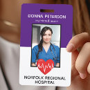 Search for purple id badges Nurse