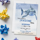 Search for great white shark invitations Jawsome