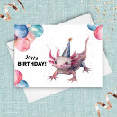Search for axolotl birthday cards Watercolor