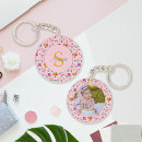 Search for watercolor flower key rings Girly