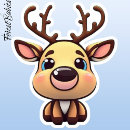 Search for cartoon deer stickers Cute