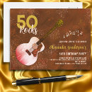 Search for retro 50th birthday invitations Rock n roll