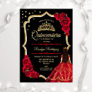 Search for red dress quinceanera invitations Mis quince anos