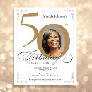 Search for milestone 50th birthday invitations Typography