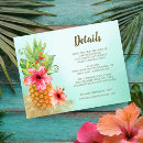 Search for tropical beach party luau reception invitations For her