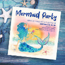 Search for mermaid hen party invitations Beach