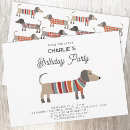 Search for dachshund invitations Boy