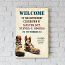 Search for retirement welcome signs Military