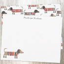 Search for dachshund personal stationery Doxie
