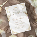 Search for white peacock invitations White and gold