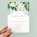 Search for green and gold bridal shower invitations Tropical