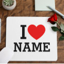 Search for heart mouse mats I love you