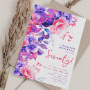 Search for bright flowers invitations Purple