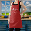Search for red business aprons Kitchen