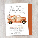 Search for vintage pumpkin truck invitations Autumn
