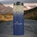 Search for blue and gold travel mugs Glitter