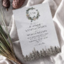 Search for winter wreath wedding invitations Modern
