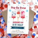 Search for patriotic 1st birthday invitations Red white and blue