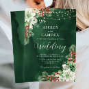Search for evergreen and red berries invitations Floral