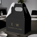 Search for black and gold favour boxes Modern