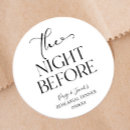 Search for dinner round wedding stickers The night before