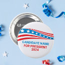 Search for political campaign badges Red white blue