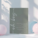 Search for earthy baby shower invitations Sage green