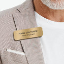 Search for gold name tags Business