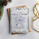 Search for snowflakes rehearsal dinner invitations String lights
