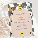 Search for black and white teen birthday invitations Retro