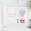 Search for cute animals birthday invitations Girl