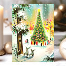 Search for snow scene christmas cards Vintage