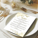 Search for gold foil menus Gold and white