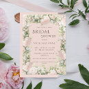 Search for pink peony bridal shower invitations Floral