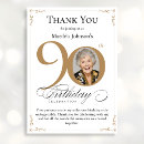 Search for 90th birthday thank you cards Ninety