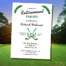Search for golf retirement invitations Elegant