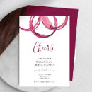Search for wine tasting bridal shower invitations Burgundy