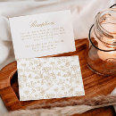 Search for floral enclosure cards Gold