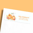 Search for autumn harvest return address labels Floral
