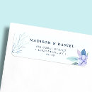 Search for winter flowers return address labels Rustic