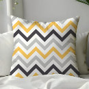 Search for yellow and grey chevron cushions Black