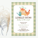 Search for rustic farm baby shower invitations Greenery
